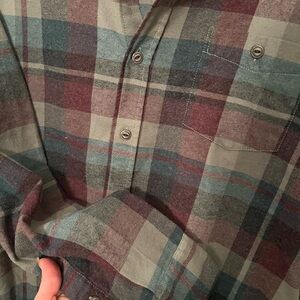 Weatherproof Vintage Men's Multicolor Plaid Button-Down Shirt